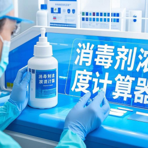 院感防控必备！SIFIC消毒剂浓度计算器上线